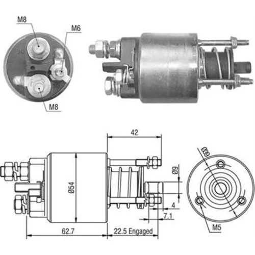 Elektromagnetický spínač pre štartér MAGNETI MARELLI 940113050491