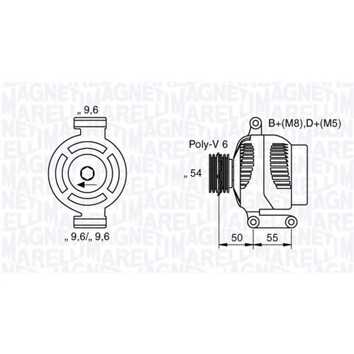 Alternátor MAGNETI MARELLI 063358062010
