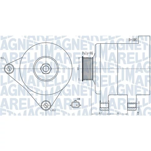 Alternátor 063732003010 (MAGNETI MARELLI)