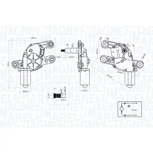 Motor stieračov MAGNETI MARELLI 064073300010