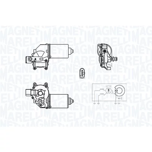 Motor stieračov MAGNETI MARELLI 064378400010