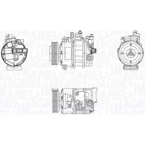 Kompresor klimatizácie MAGNETI MARELLI 350103030024