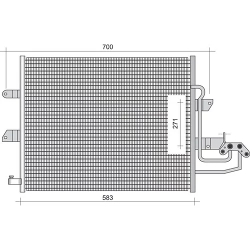 Kondenzátor klimatizácie MAGNETI MARELLI 350203344000