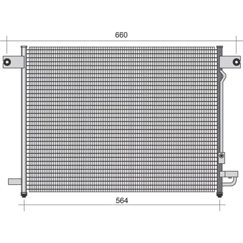 Kondenzátor klimatizácie MAGNETI MARELLI 350203425000