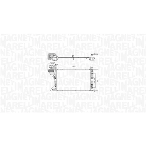Chladič motora 350213177500 (MAGNETI MARELLI) - obr. 1