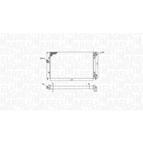 Chladič motora MAGNETI MARELLI 350213187600