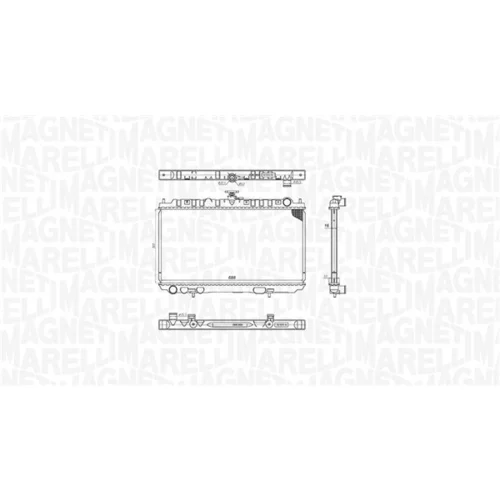 Chladič motora 350213201300 (MAGNETI MARELLI) - obr. 1