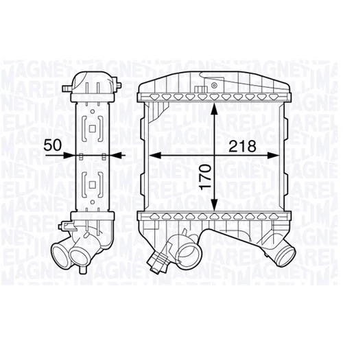 Chladič plniaceho vzduchu MAGNETI MARELLI 351319201940