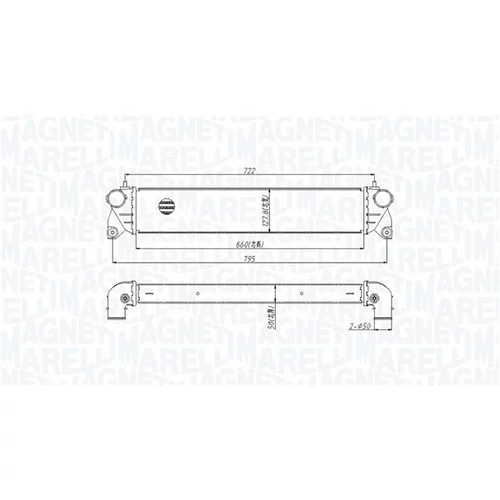 Chladič plniaceho vzduchu 351319205300 (MAGNETI MARELLI)
