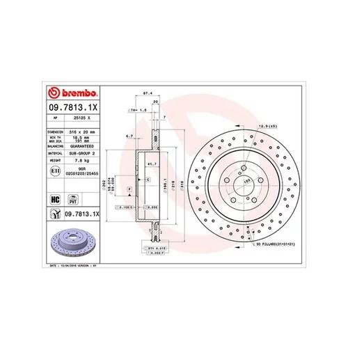 Brzdový kotúč MAGNETI MARELLI 360406067002