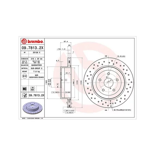 Brzdový kotúč MAGNETI MARELLI 360406067102