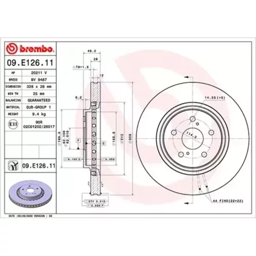 Brzdový kotúč MAGNETI MARELLI 360406169401