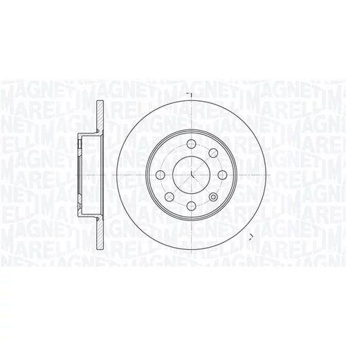 Brzdový kotúč MAGNETI MARELLI 361302040129