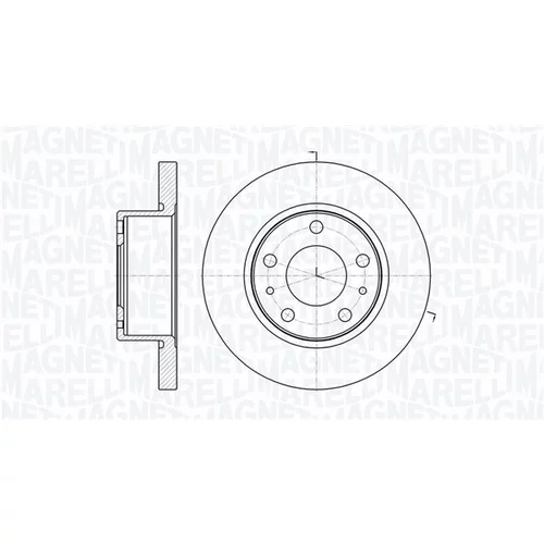 Brzdový kotúč MAGNETI MARELLI 361302040251