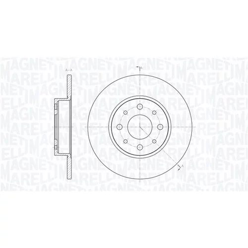 Brzdový kotúč MAGNETI MARELLI 361302040357
