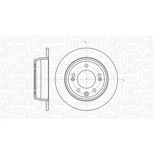 Brzdový kotúč MAGNETI MARELLI 361302040726