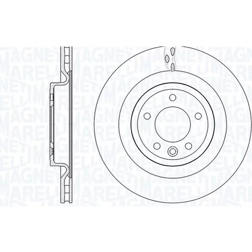 Brzdový kotúč MAGNETI MARELLI 361302040850