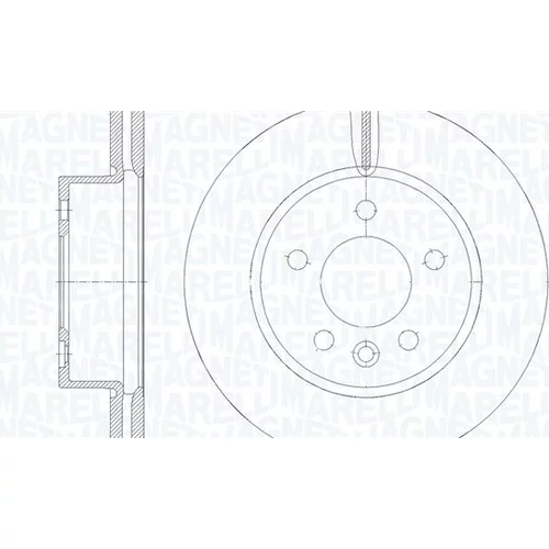 Brzdový kotúč MAGNETI MARELLI 361302040903