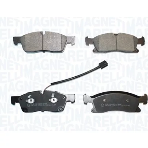 Sada brzdových platničiek kotúčovej brzdy MAGNETI MARELLI 363916061388