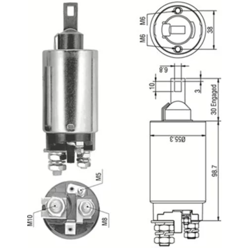 Elektromagnetický spínač pre štartér MAGNETI MARELLI 940113050329