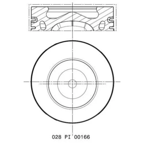 Piest MAHLE 028 PI 00166 000