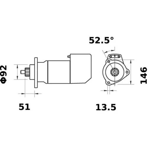 Štartér 11139107 /MAHLE/ - obr. 4
