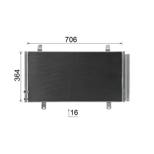 Kondenzátor klimatizácie AC 1078 000S /MAHLE/ - obr. 9
