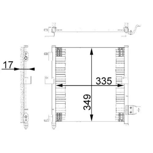 Kondenzátor klimatizácie AC 264 000S /MAHLE/ - obr. 1