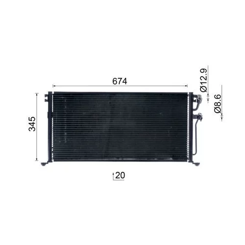 Kondenzátor klimatizácie AC 485 001S /MAHLE/ - obr. 9