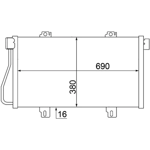 Kondenzátor klimatizácie AC 529 000S /MAHLE/ - obr. 1