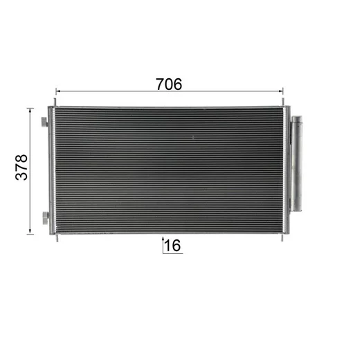 Kondenzátor klimatizácie AC 811 000P /MAHLE/ - obr. 10