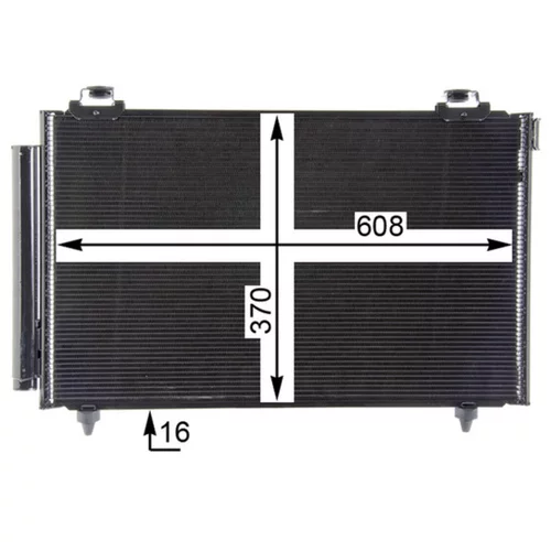 Kondenzátor klimatizácie AC 827 000P /MAHLE/ - obr. 7