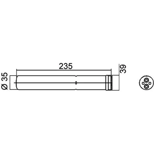 Vysúšač klimatizácie AD 259 000P /MAHLE/ - obr. 2