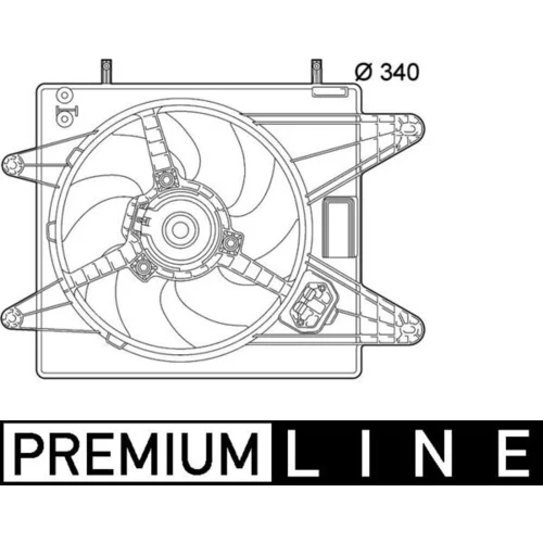 Ventilátor chladenia motora MAHLE CFF 139 000P