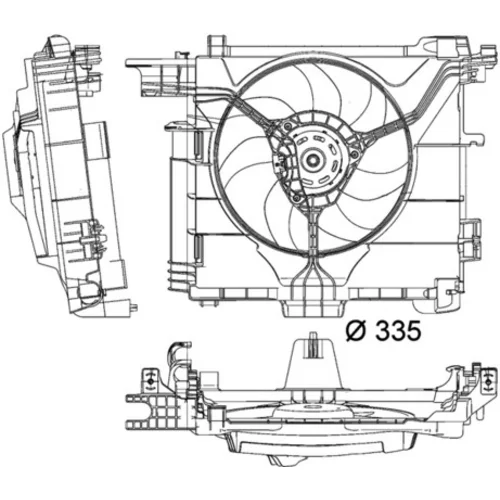 Ventilátor chladenia motora CFF 211 000P /MAHLE/ - obr. 1