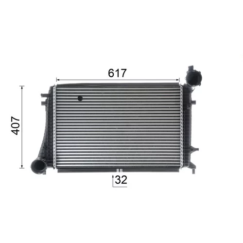 Chladič plniaceho vzduchu CI 166 000P /MAHLE/ - obr. 14
