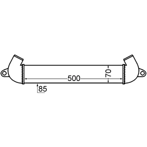 Chladič plniaceho vzduchu CI 342 000S /MAHLE/ - obr. 1