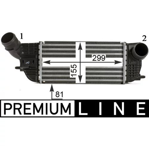 Chladič plniaceho vzduchu MAHLE CI 466 000P