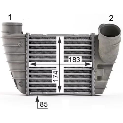 Chladič plniaceho vzduchu CI 526 000P /MAHLE/ - obr. 10