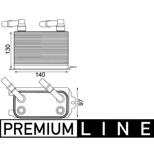 Chladič oleja automatickej prevodovky CLC 228 000P /MAHLE/