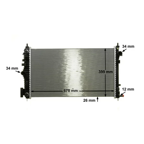 Chladič motora CR 1101 000P /MAHLE/ - obr. 15