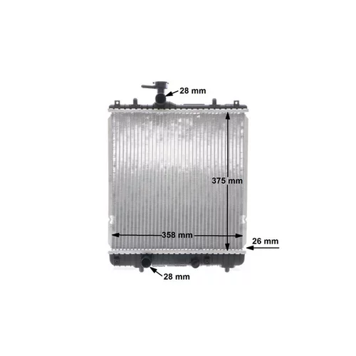 Chladič motora CR 1495 000S /MAHLE/ - obr. 11