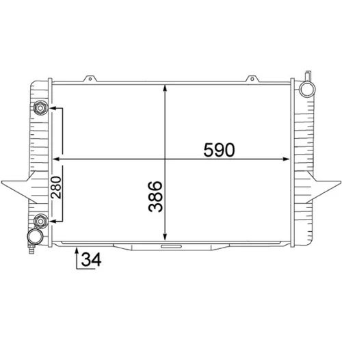 Chladič motora MAHLE CR 1544 000S