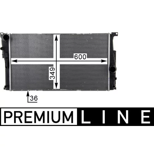 Chladič motora MAHLE CR 1725 000P