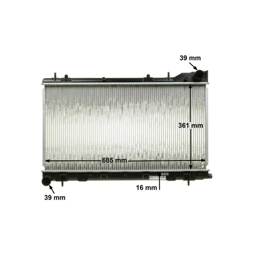Chladič motora CR 1875 000S /MAHLE/ - obr. 15