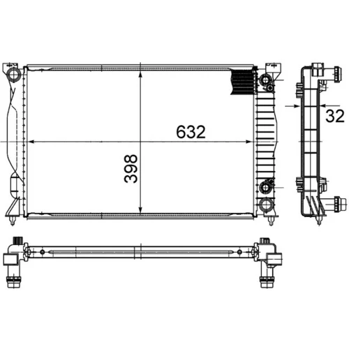 Chladič motora MAHLE CR 1898 000S