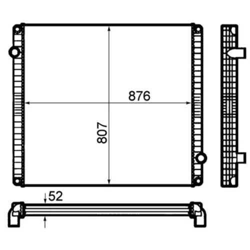 Chladič motora CR 1916 000P /MAHLE/ - obr. 1