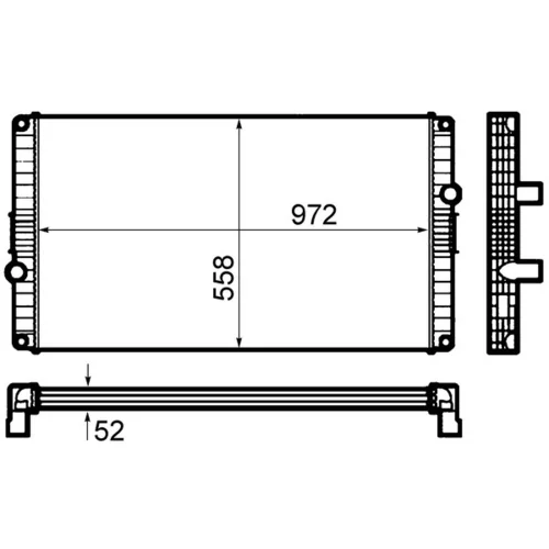 Chladič motora MAHLE CR 1920 000P