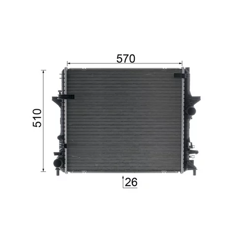 Chladič motora CR 1930 000P /MAHLE/ - obr. 9