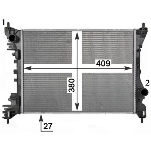 Chladič motora CR 1985 000P /MAHLE/ - obr. 13